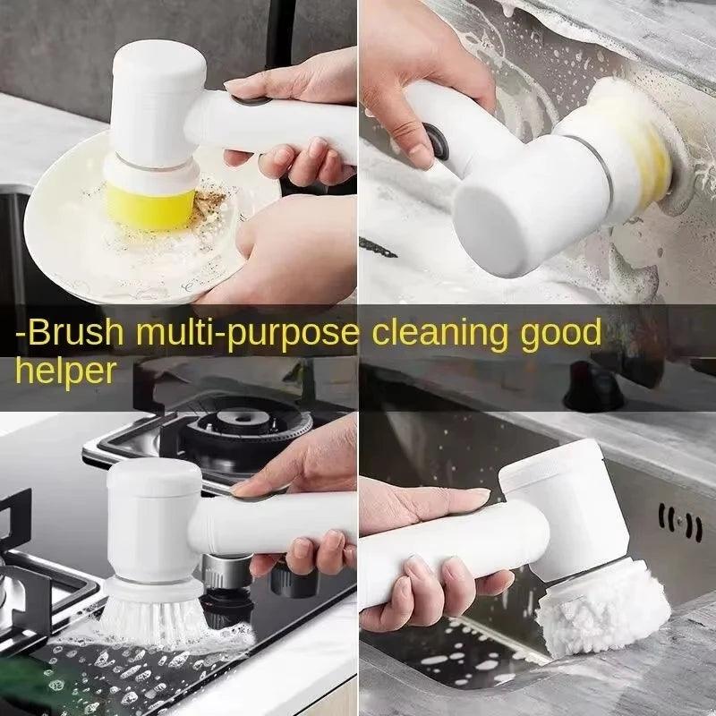 Electric Scrubber Spin Cleaning Brush HomeRoots Supply