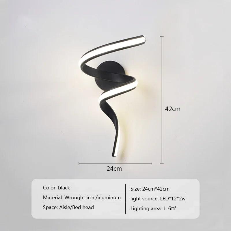 Modern Minimalist LED Wall Lamp Home Indoor Decor wall Sconce For Living Room HomeRoots Supply