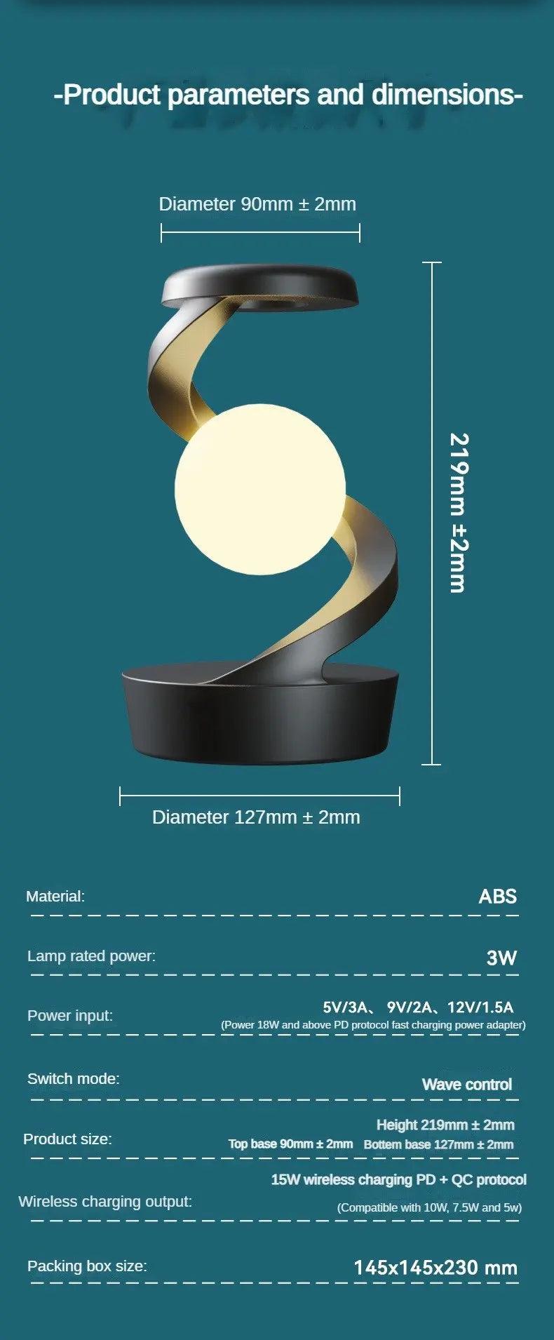 Rotating Moon Desk Lamp HomeRoots Supply