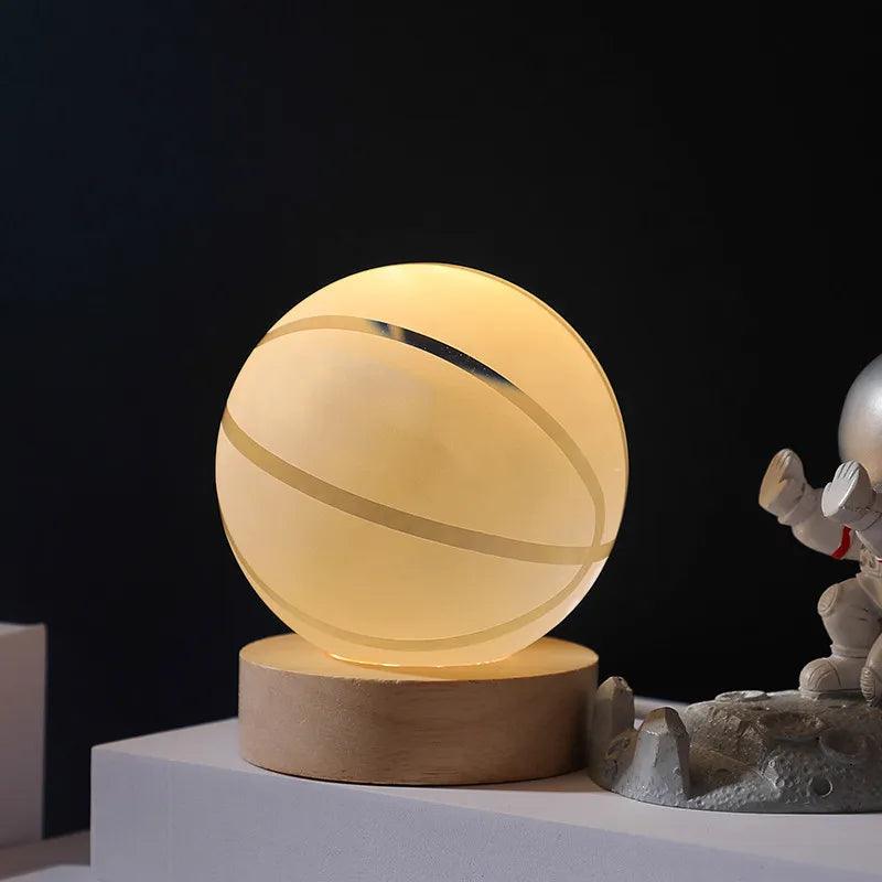 LED Night Light Milky Way Galaxy .Solar System. Crystal Ball Children Night Lamp HomeRoots Supply