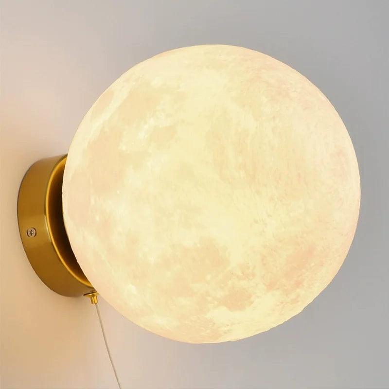 Astronaut LED Moon Wall Lamp HomeRoots Supply