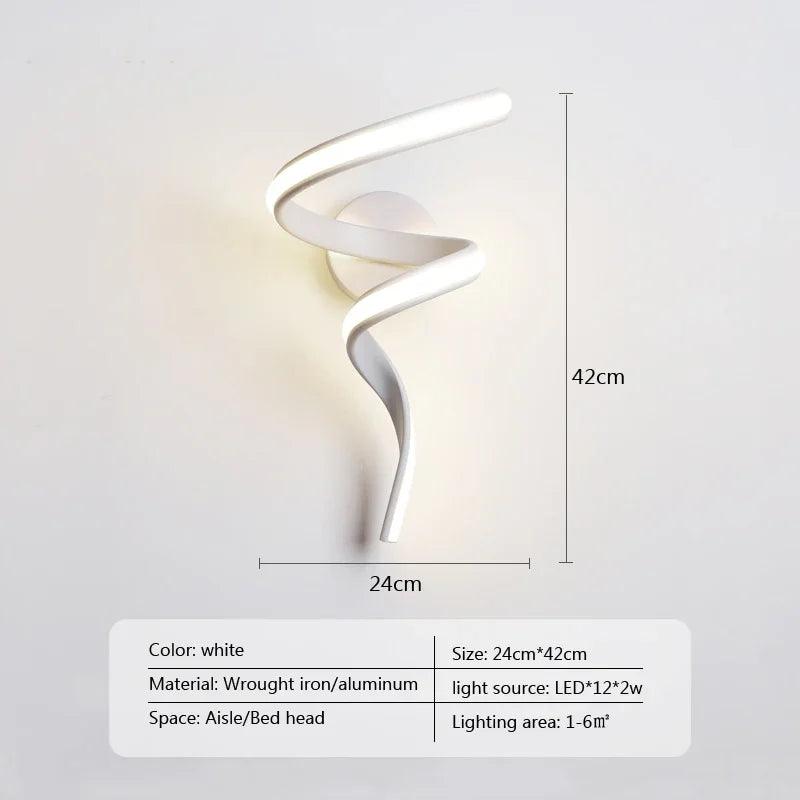 Modern Minimalist LED Wall Lamp Home Indoor Decor wall Sconce For Living Room HomeRoots Supply