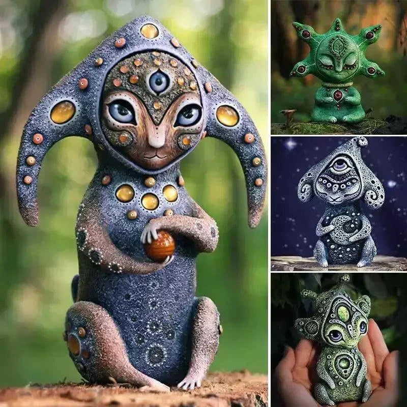 Resin Statue Handmake Creatures Sculptures Desktop Ornaments Garden Room Decoration Home Decor Figurine HomeRoots Supply