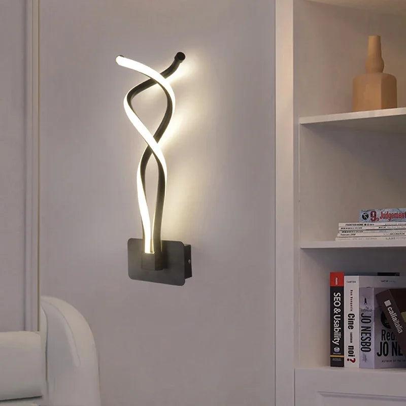 Modern Minimalist LED Wall Lamp Home Indoor Decor wall Sconce For Living Room HomeRoots Supply