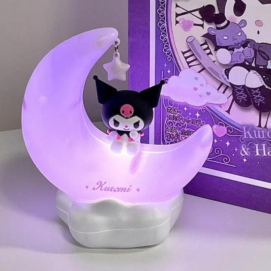 Sanrio Moon LED Light Anime Kuromi Cinnamonroll Kawaii Accessories HomeRoots Supply