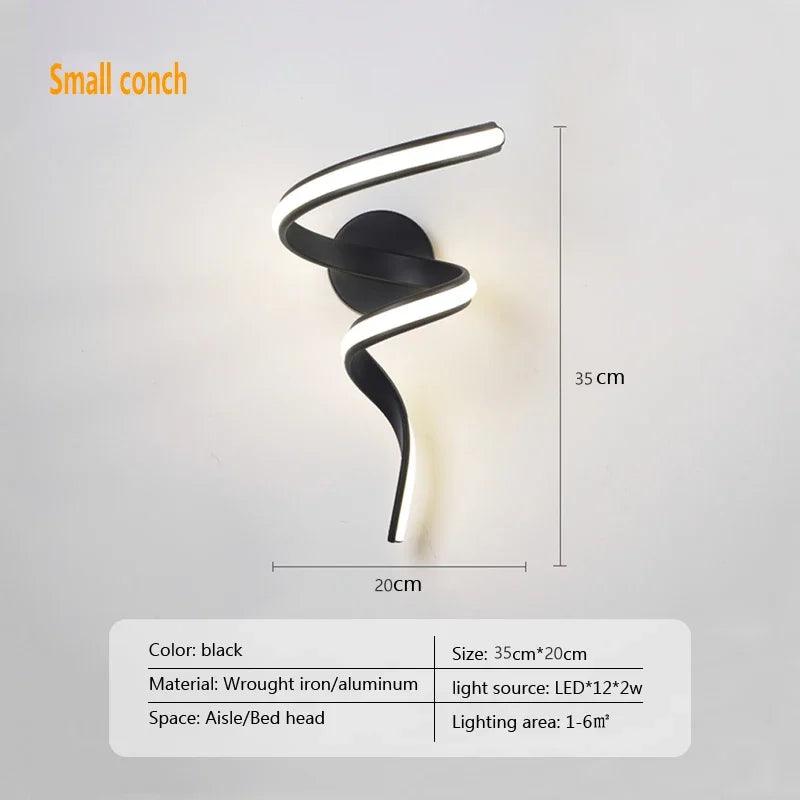 Modern Minimalist LED Wall Lamp Home Indoor Decor wall Sconce For Living Room HomeRoots Supply