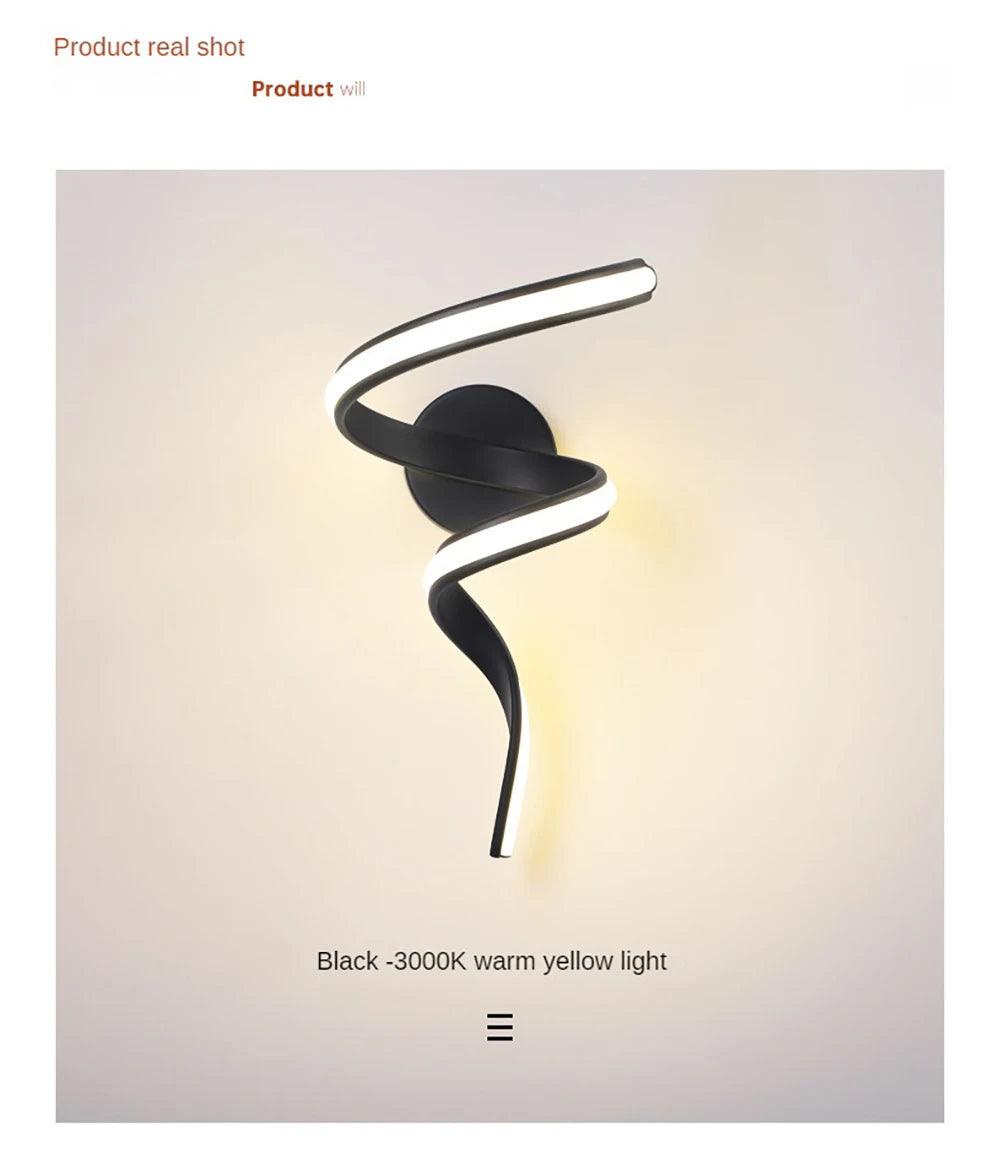 Modern Minimalist LED Wall Lamp Home Indoor Decor wall Sconce For Living Room HomeRoots Supply