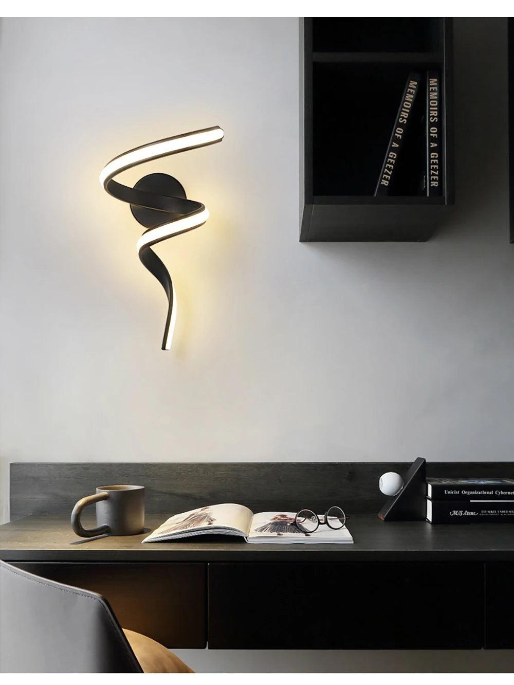 Modern Minimalist LED Wall Lamp Home Indoor Decor wall Sconce For Living Room HomeRoots Supply