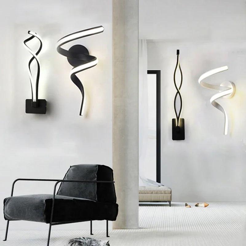 Modern Minimalist LED Wall Lamp Home Indoor Decor wall Sconce For Living Room HomeRoots Supply