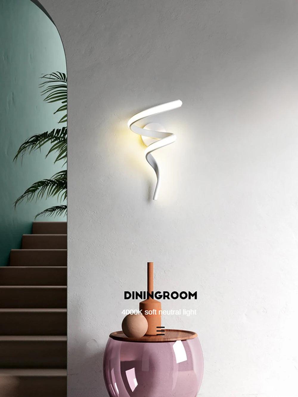 Modern Minimalist LED Wall Lamp Home Indoor Decor wall Sconce For Living Room HomeRoots Supply