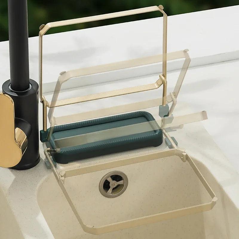 Sink Filter Rack Kitchen Foldable Sink Strainer HomeRoots Supply